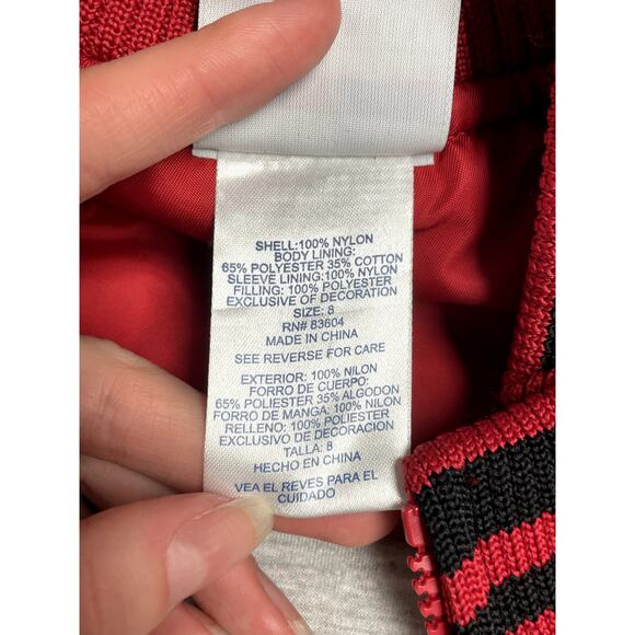 MLB General Merchandise Arizona DiamondBacks Full Zip Varsity Jacker Red Kids 8 - Picture 10 of 12